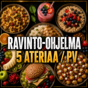 Ravinto-ohjelma 5 ateriaa